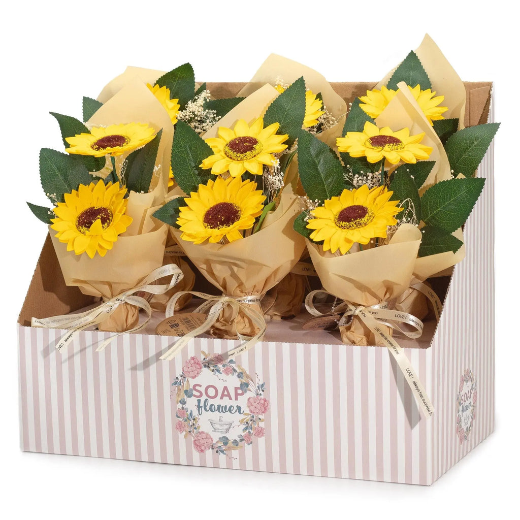 Pamperandpost Soap Flower - Two Sunflower Bouquet
