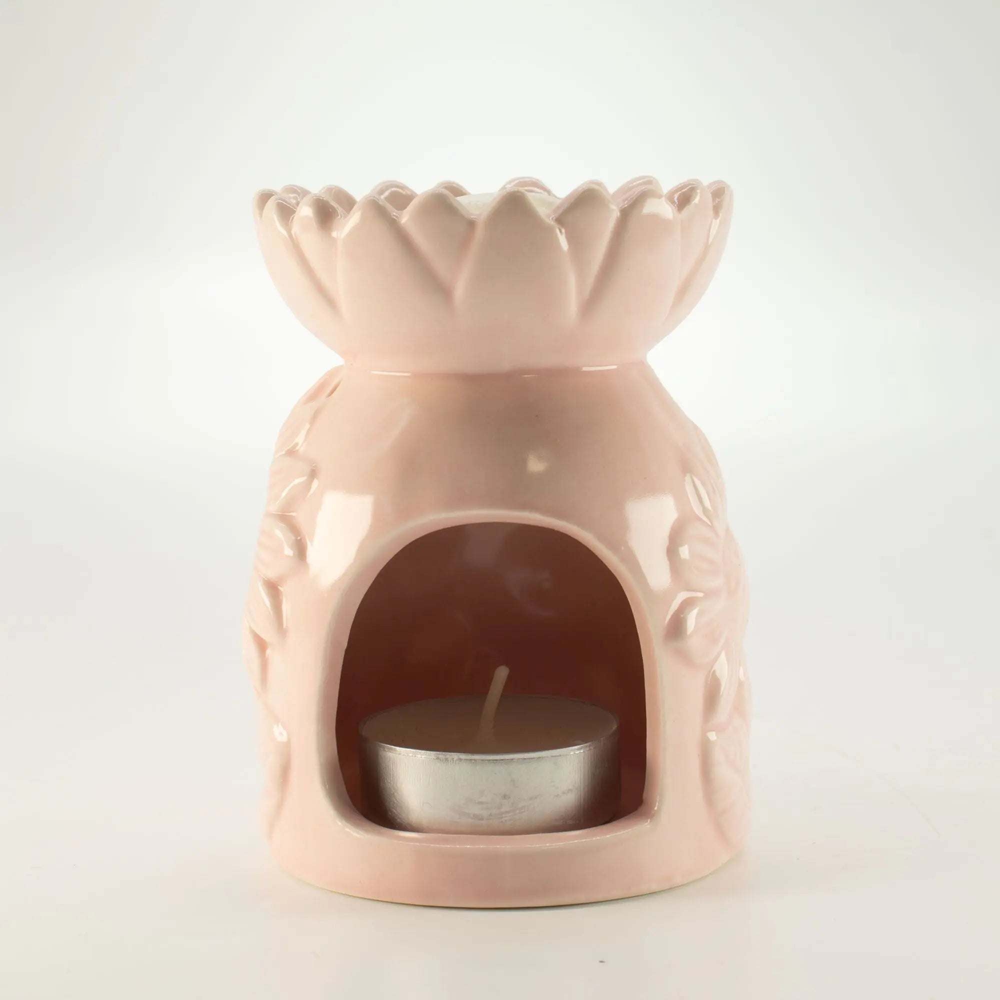  Pamperandpost Ceramic Sunflower Oil Burner - Pastel Pink Ceramic Zen Oil Burners