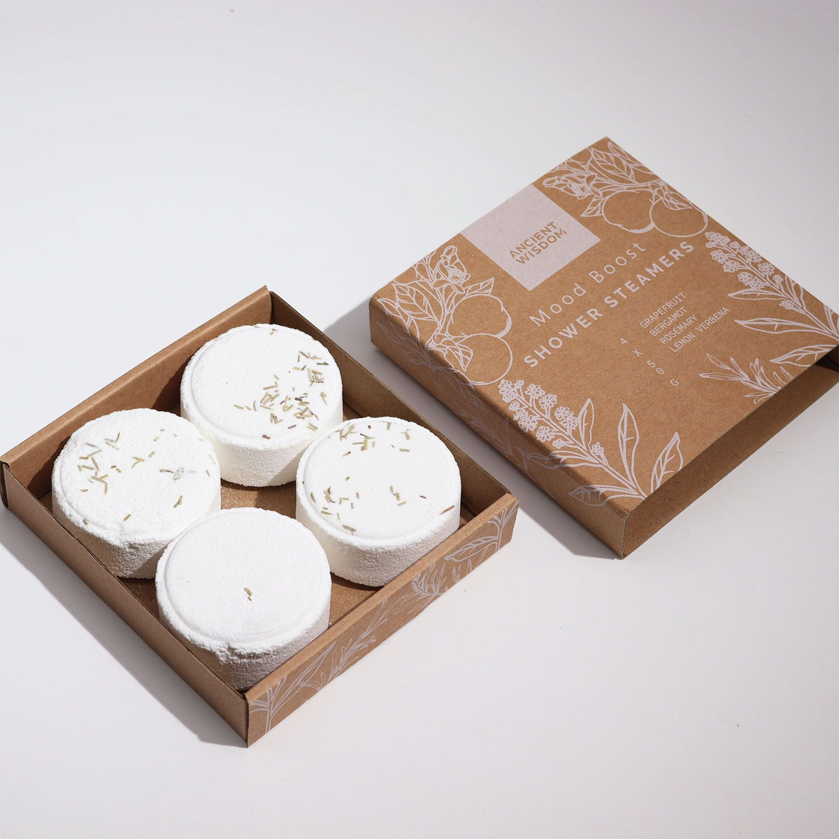  Pamperandpost Zen Shower Steamers - Therapy Wellness Gift Set - Mood Boost Zen Shower Steamers Wellness Gift Set