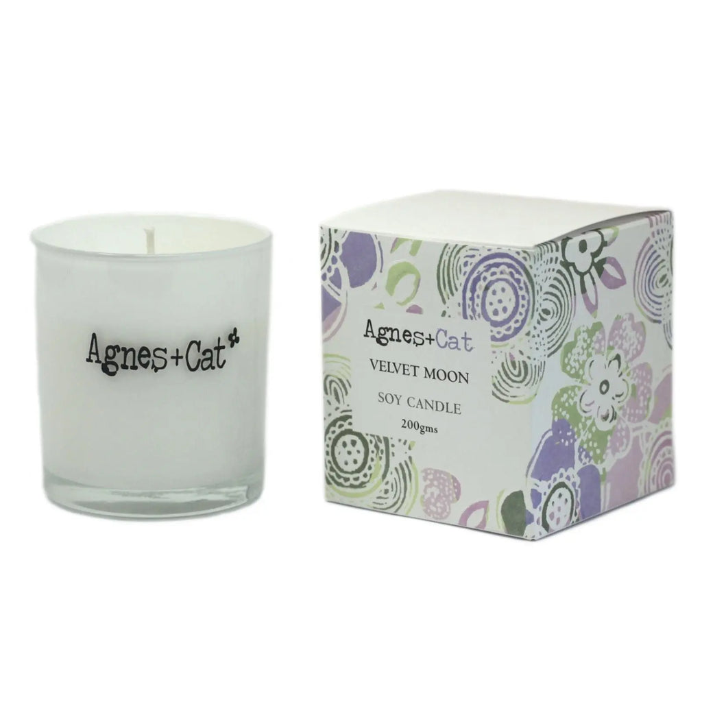  Pamperandpost Agnes + Cat Votive Candle - Velvet Moon Agnes + Cat Soy Wax Votive Candles 200g