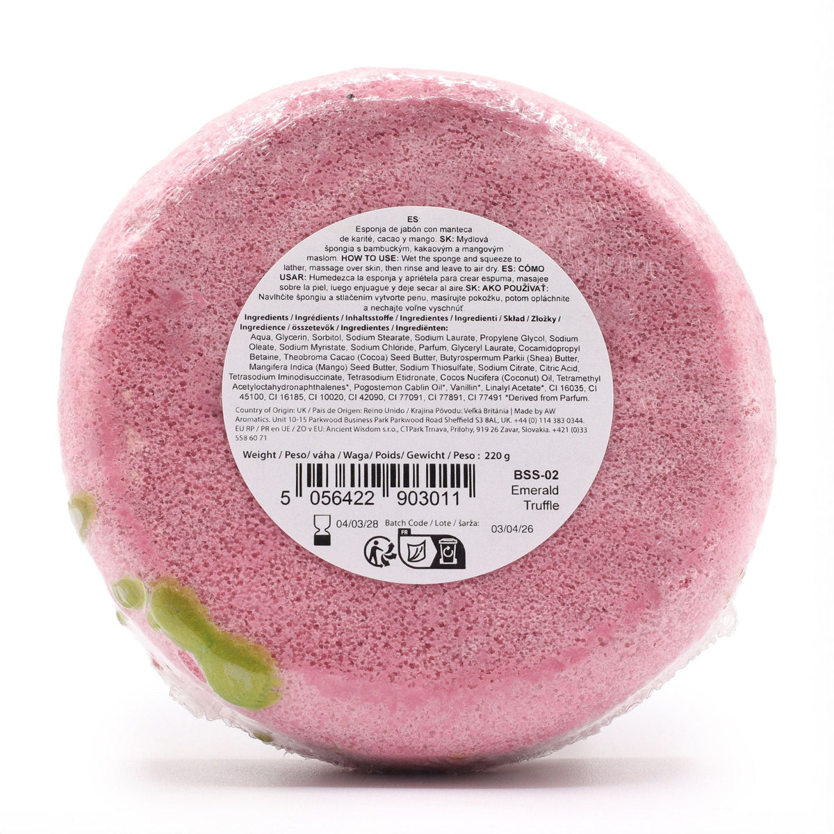  Pamperandpost Butter Bubble Soap - Emerald Truffle Butter Bubble Soap Sponges