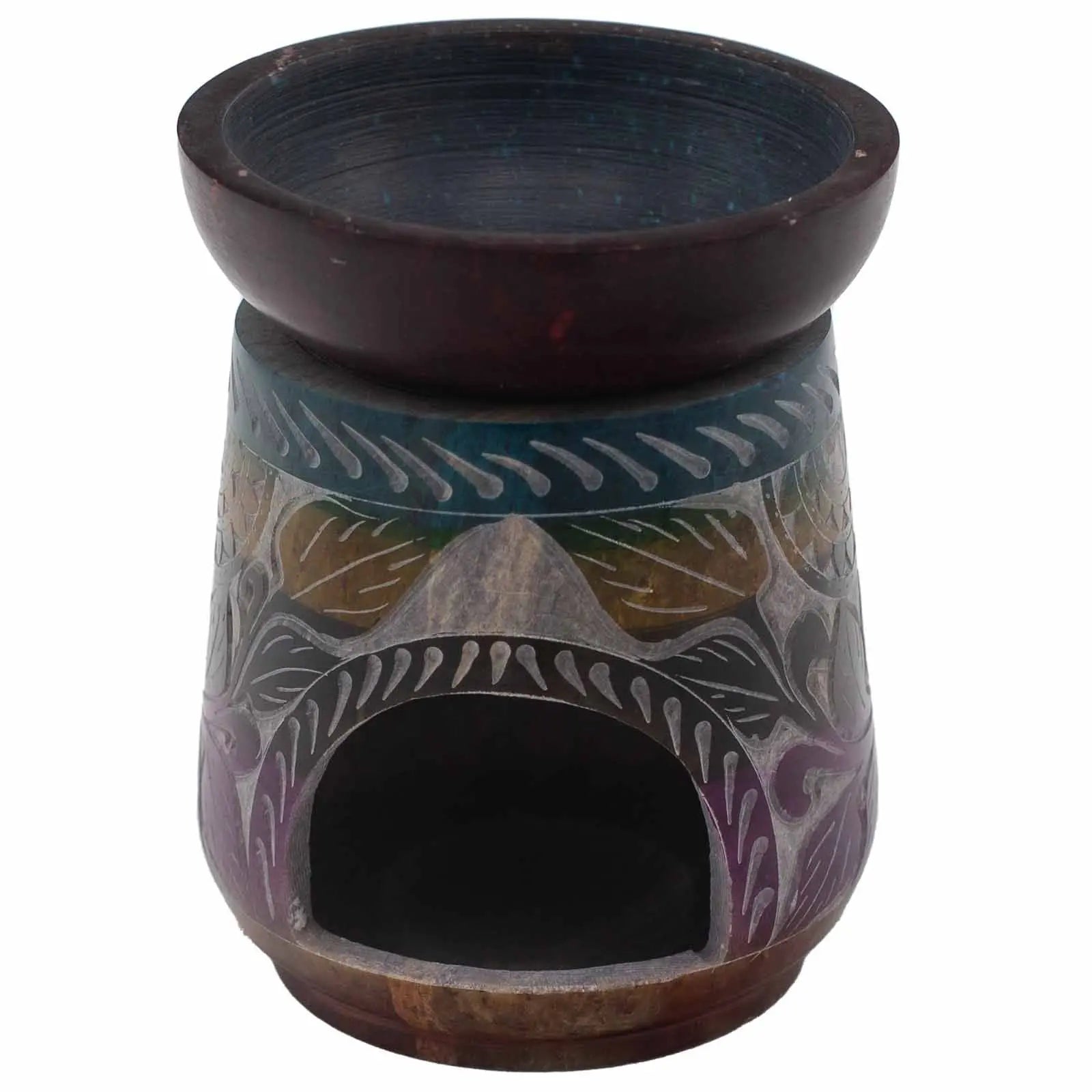  Pamperandpost Large Soapstone Oil Burner 13x10cm - Elephant - Five Colours Soapstone Oil Burners