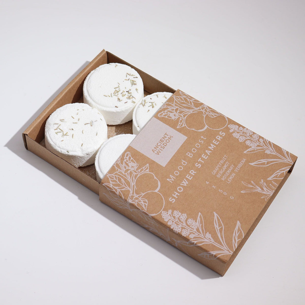  Pamperandpost Zen Shower Steamers - Therapy Wellness Gift Set - Mood Boost Zen Shower Steamers Wellness Gift Set