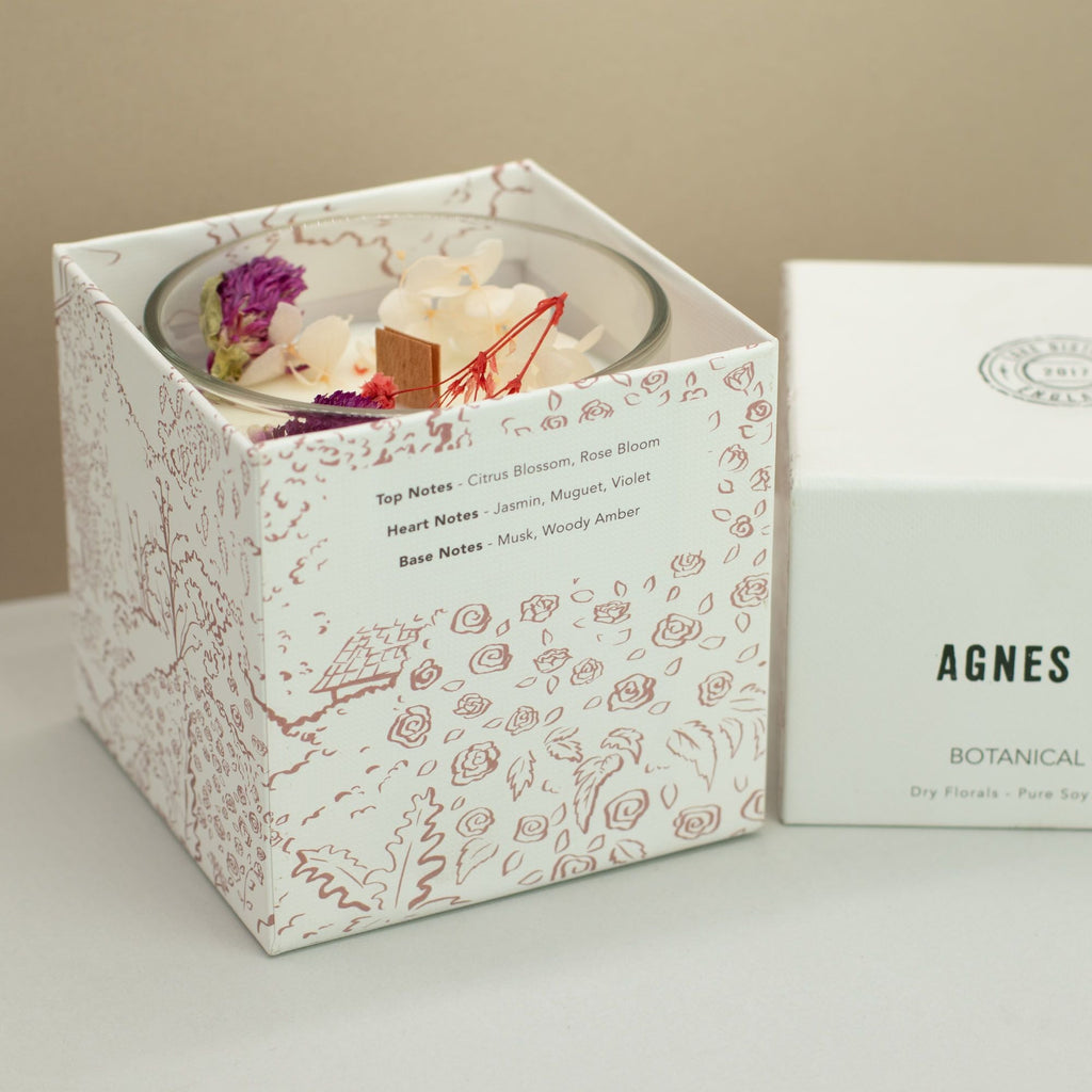  Pamperandpost Agnes + Cat Botanical Soy Wax Candle - Roses of Sawrey Agnes + Cat Botanical Soy Wax Candles