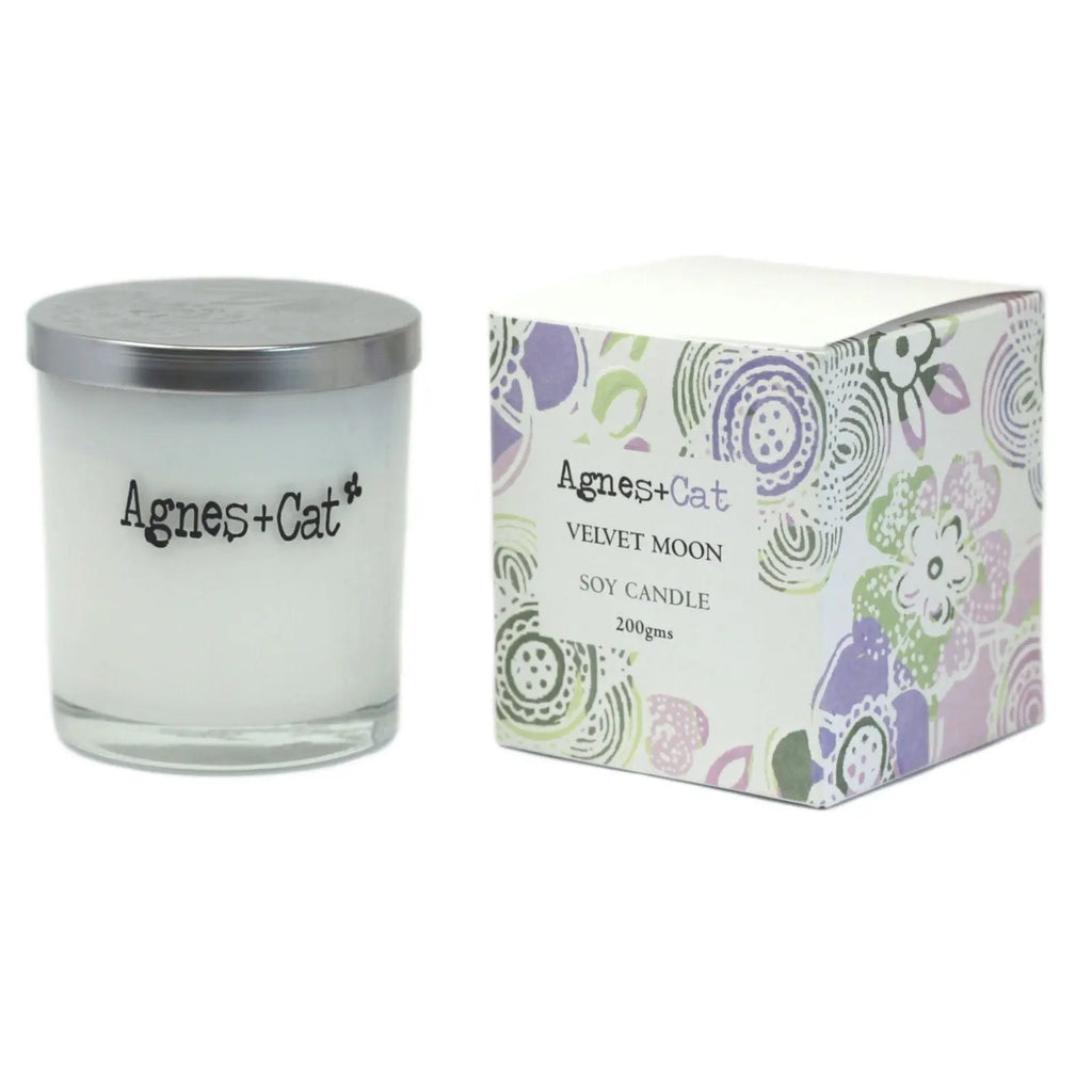  Pamperandpost Agnes + Cat Votive Candle - Velvet Moon Agnes + Cat Soy Wax Votive Candles 200g