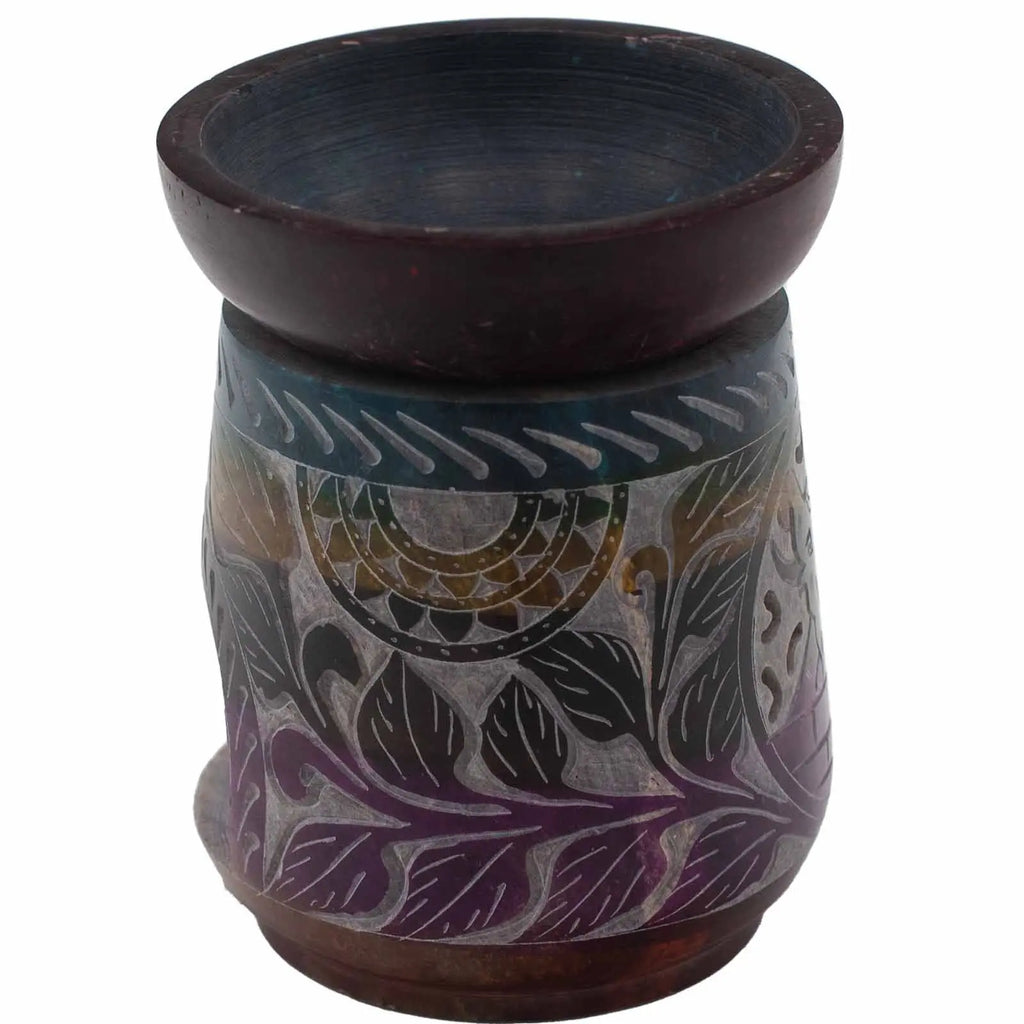  Pamperandpost Large Soapstone Oil Burner 13x10cm - Elephant - Five Colours Soapstone Oil Burners