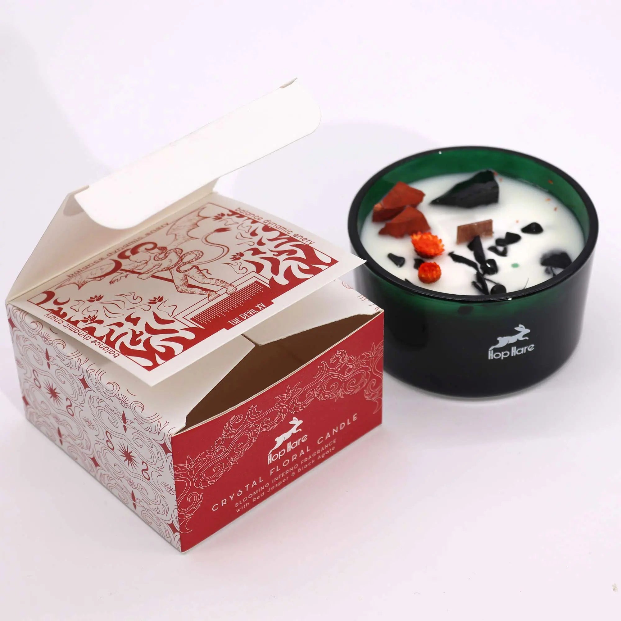 Hop Hare Crystal Magic Flower Candle - The Devil AW Dropship UK