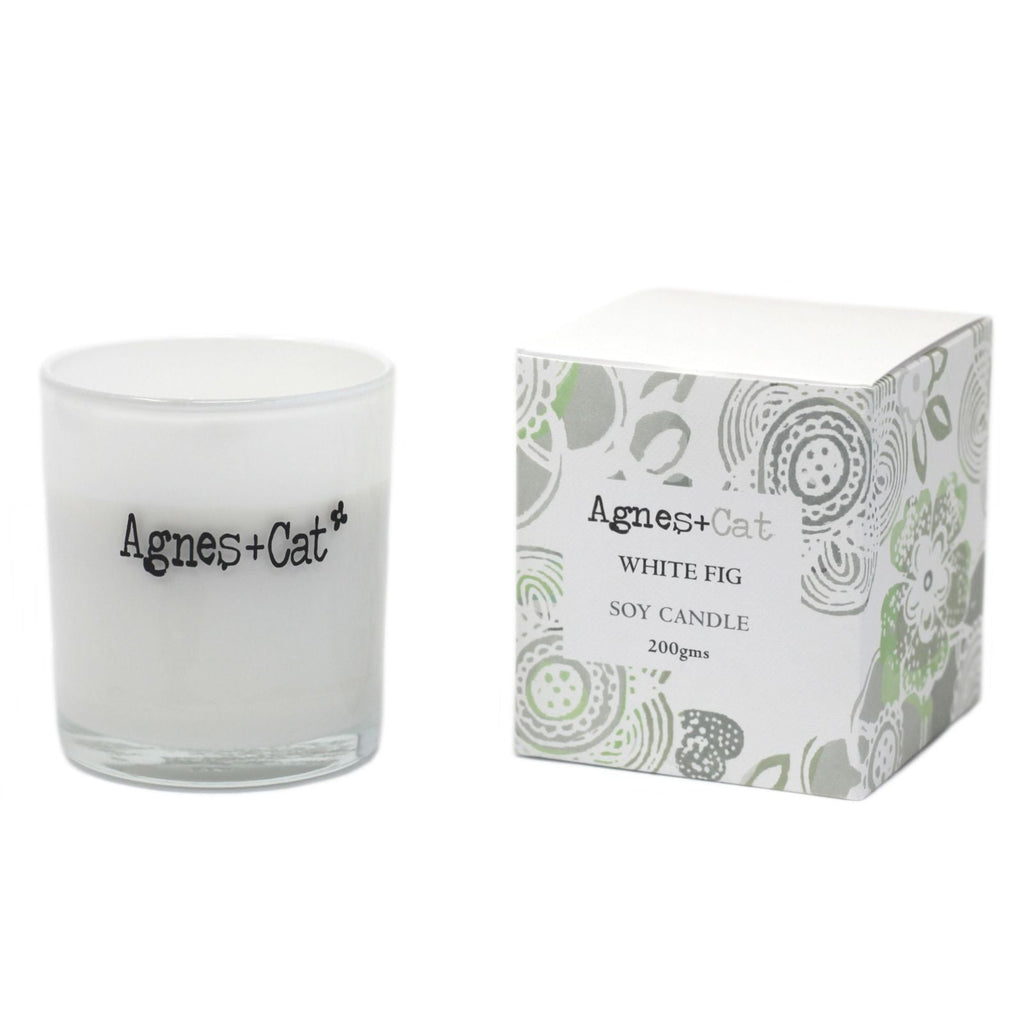  Pamperandpost Agnes + Cat Votive Candle - White Fig Agnes + Cat Soy Wax Votive Candles 200g