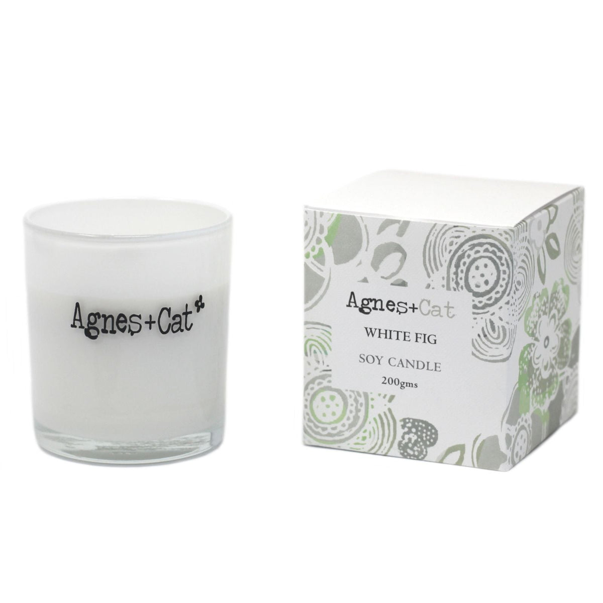  Pamperandpost Agnes + Cat Votive Candle - White Fig Agnes + Cat Soy Wax Votive Candles 200g