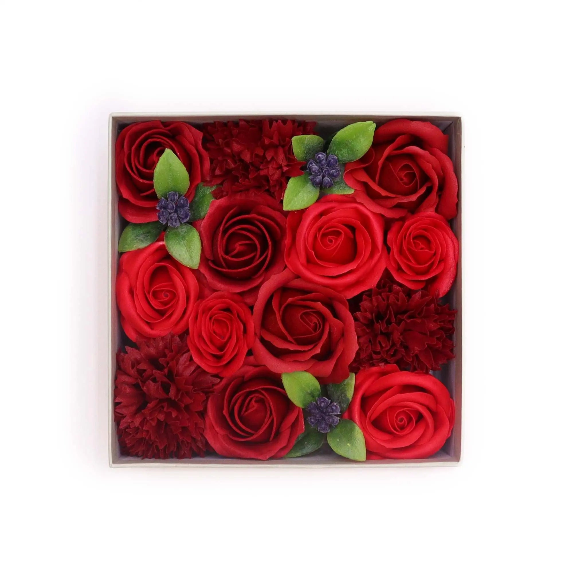 Pamperandpost Square Box - Classic Red Roses