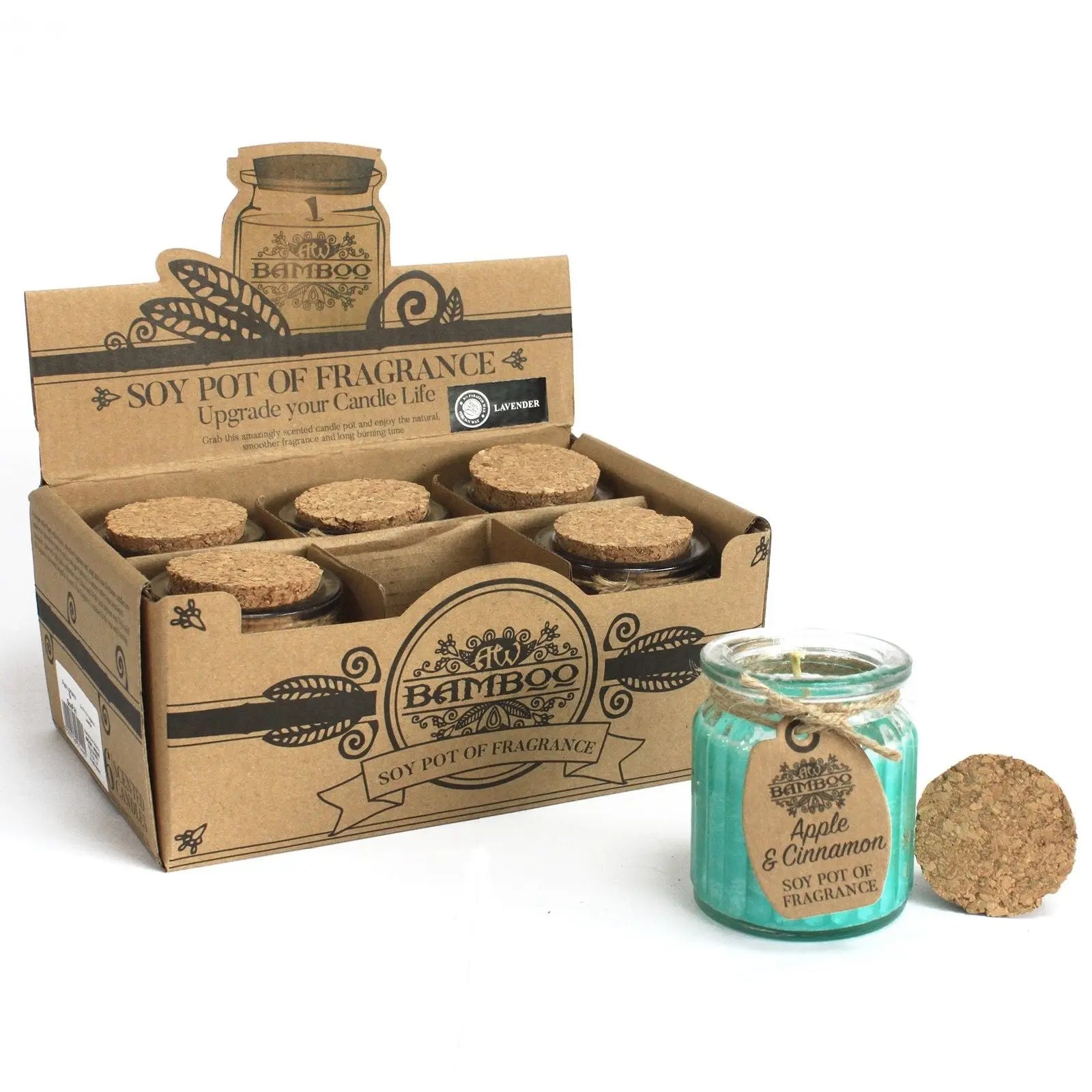 Pamperandpost Apple & Cinnamon Soy Pot of Fragrance Candles