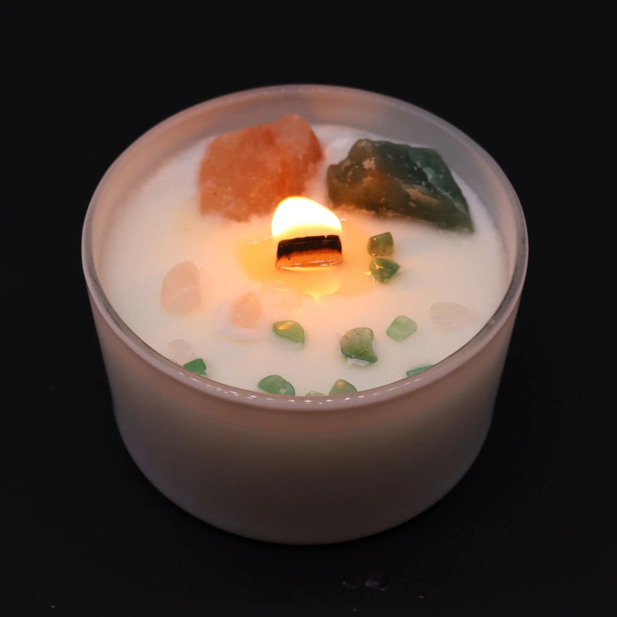 Chakra Crystal Candles - Heart Chakra AW Dropship UK