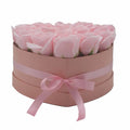 Pamperandpost Soap Flower Gift Bouquet - 13 Pink Roses - Heart