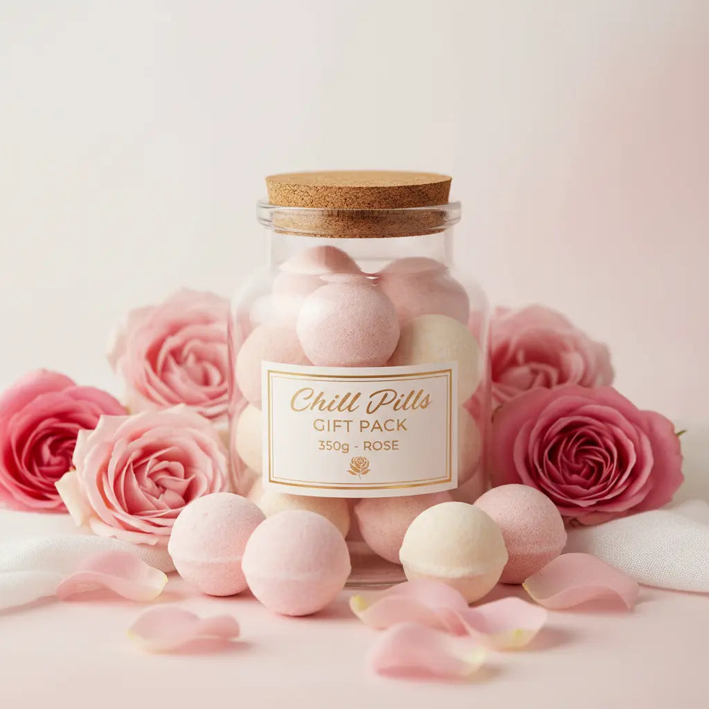  Pamperandpost Chill Pills Gift Pack 350g - Rose Chill Pill Gift Packs